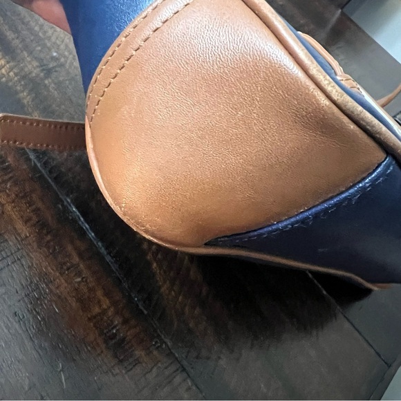 Coach Park Color-Block Leather Crossbody Purse Blue&White Multi No. B1373-F23383 - Picture 10 of 14